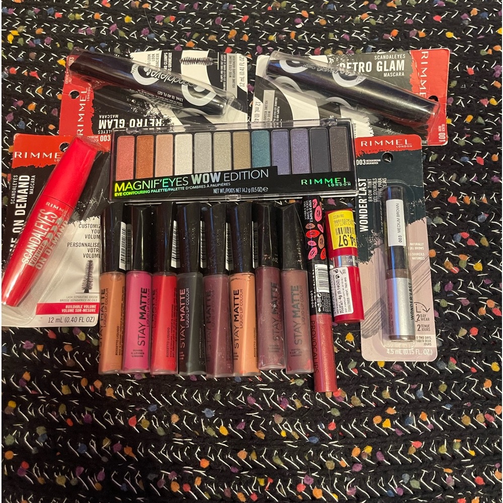 Brand new sealed Lot of 15 RIMMEL LONDON mix of cosmetics - Picture 1 of 3